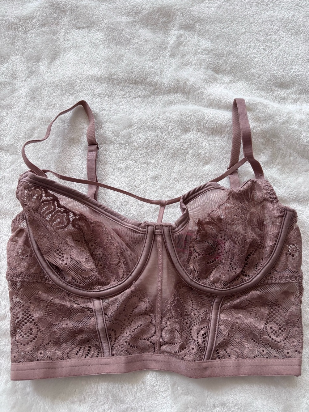 La Senza blush pink lace bralette